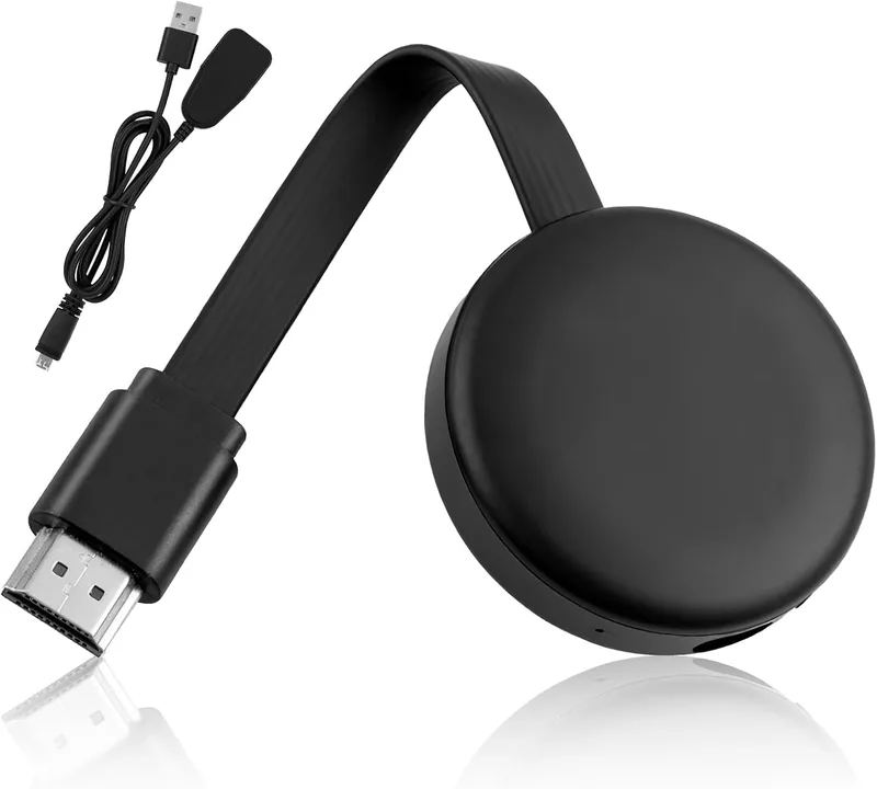Miracast Trådlös HDMI-dongel 4K 2.4G HDMI trådlös WiFi-skärmdongel 1080P stöder Miracast/DLNA/Airplay/Windows/Mac/Android/iOS, kompatibel med bildskärm/TV