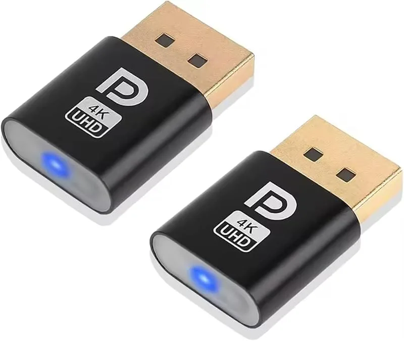 2 stycken displayport Headless spöke display-emulator