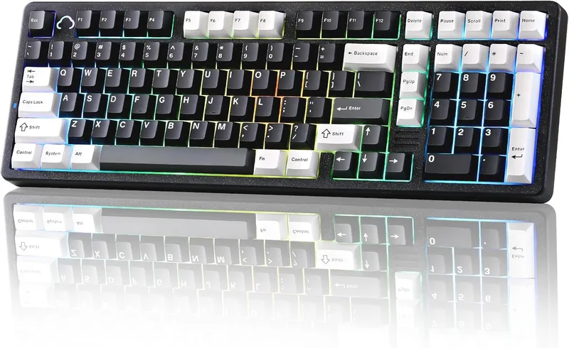 YUNZII AL98 trådlöst mekaniskt speltangentbord i aluminium
