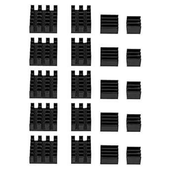 Segrehy Värmfläck för 20st Black Aluminium CPU