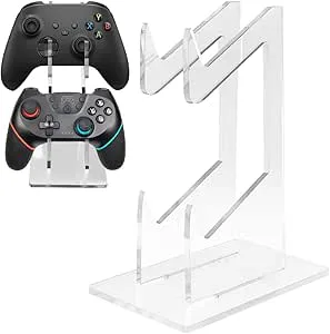 TMZELOA Controller stativ i 2 lager akrylhållare