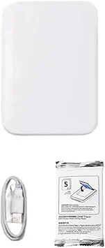Bärbar ficka mini fotoskrivare färg HD Bluetooth-utskrift Maker med 50 pappersark för att bort presenter