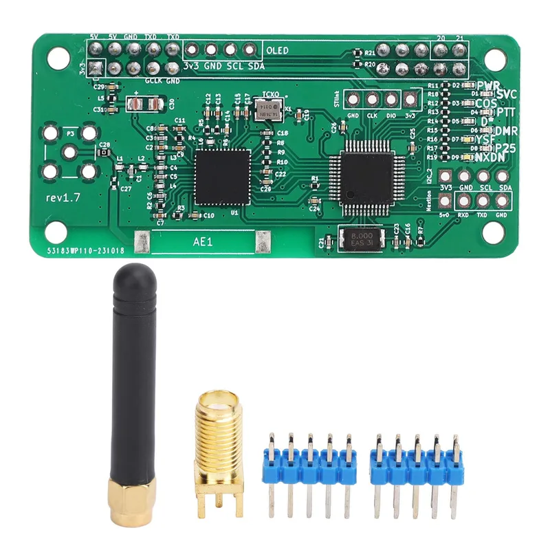 plplaaoo MMDVM Hotspot-kort, 32-bitars, 10mW RF, DMR, YSF, P25
