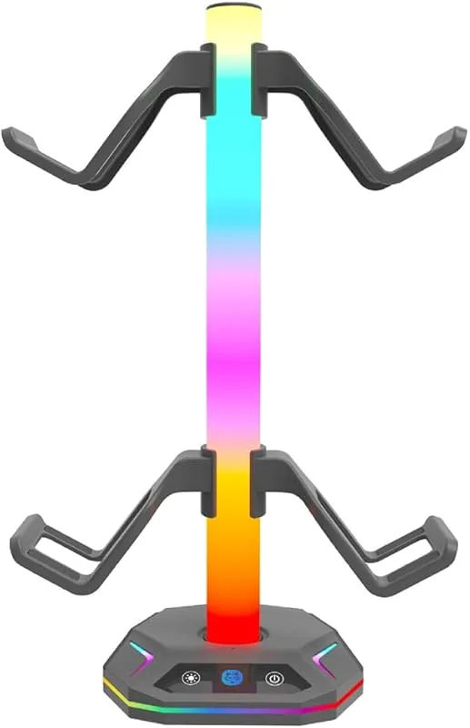 Gaming LED hörlurar stativ styrhållare headset stativ kontrollstativ
