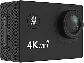 Actionkamera 4K 30PFS 1080P 4x Zoom WIFI Motorcykelcykelhjälm Vattentät Sportkamera Video