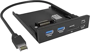 ICY BOX frontplattsadapter 3,5 tum fack med USB-C
