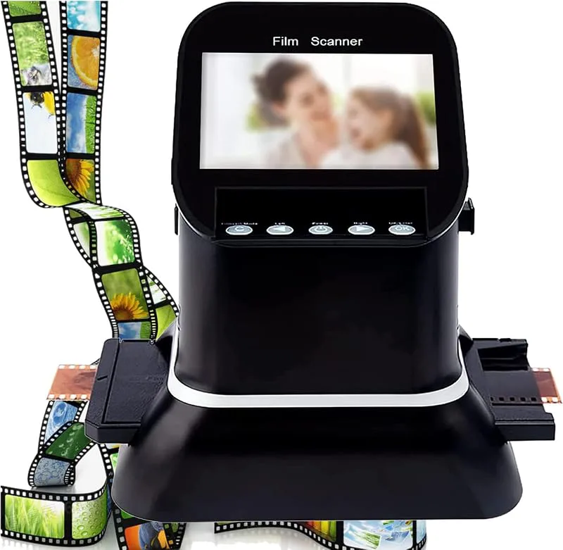 Allt-i-ett 22 MP filmskanner med stor 4,3-tums skärm
