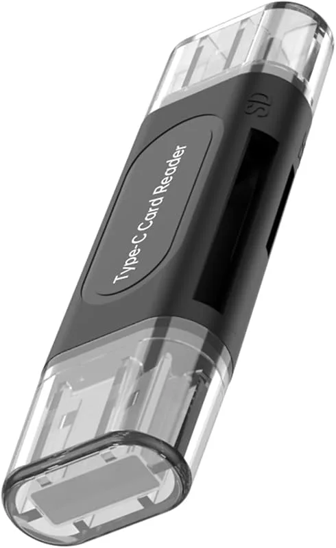 SDTF kortläsare USB 2.0 typ C-adaptrar för datortelefon