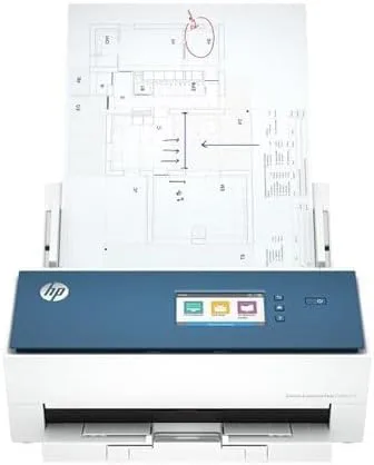HP ScanJet Enterprise Flow N9000 sn1, skanner, upp till A3, ADF för upp till 100 ark, USB 3.0, Ethernet, färgpekskärm, u