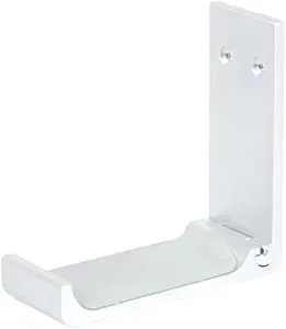 Hörlursstativ hängare aluminiumlegering krok vikbar klibbig headset hängare med stark självhäftande tejp för vägg skrivbord eller PC-montering