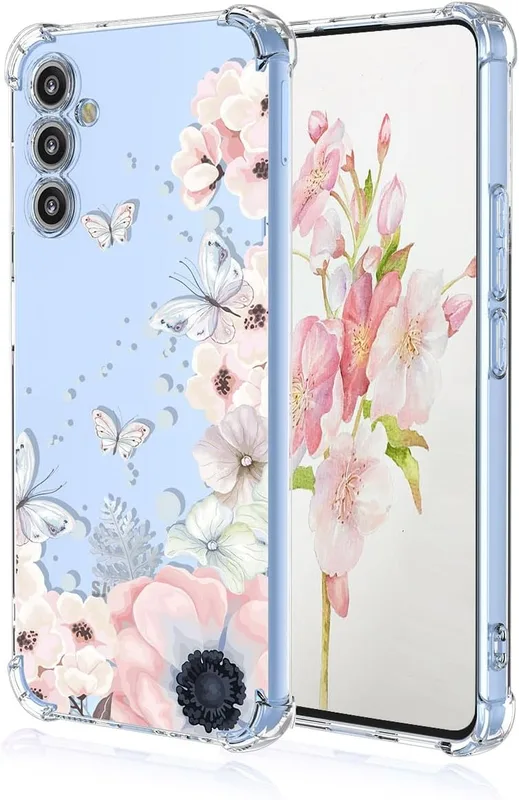 Samsung Galaxy S25 FE fodral, transparent, Sakura