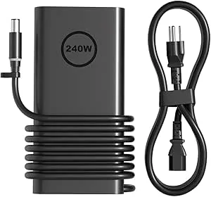 240 W Gan Slim Style AC-laddare för Dell Alienware x17 x 16 x 15 M17 M17 M15 M14x 17 15 Precision 7780 7770 7670 7680 7550 7560 G16 G15 G15 G7 G5 5521