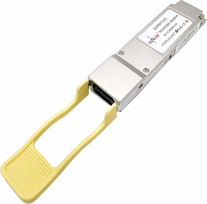 Elfcam - 100G QSFP28 transceiver, modul, 100GBASE-SR4, 850nm, 100 m DOM MTP/MPO, kompatibel med Arista