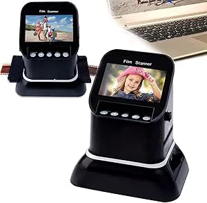 Digitala dia- och negativskannrar, filmskanner, med 4,3-tums LCD-skärm, konverterar 35 mm, 135, 126, 127 filmer/dia/negativ till 22 MP JPEG digitalfoton