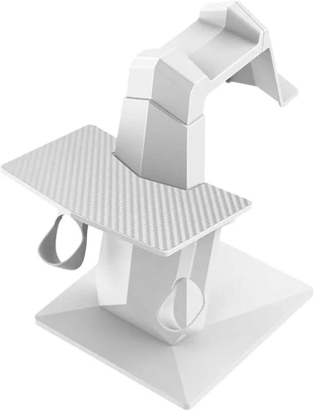 Generiskt VR-displaystativ, bordsstativ, VR-headsetstativ, ABS-material, utrymmesbesparande, 24 x 26 x 6 cm, vit, 1 st