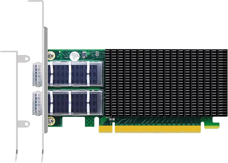 GLOTRENDS ST7338 2-portars 100Gb QSFP28 Ethernet-nätverkskort med Mellanox ConnectX-5-kontroller, PCIe 3.0 X16-gränssnit