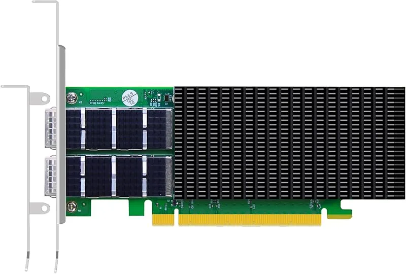 GLOTRENDS ST7438 2-portars 200Gb QSFP56 Ethernet-nätverkskort med Mellanox ConnectX-6-kontroller, PCIe 4.0 X16-gränssnit