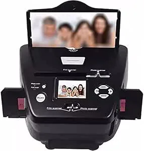 Digital fotokonverteringsskanner för 35 mm bilder, negativa och namnkort med LCD-skärm – kompatibel med Mac och PC