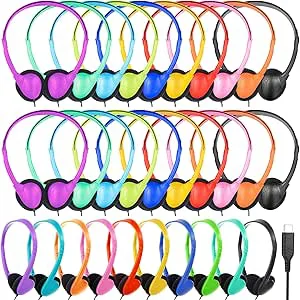 YFSFQS USB typ C barnhörlurar bulk för skola 25-pack