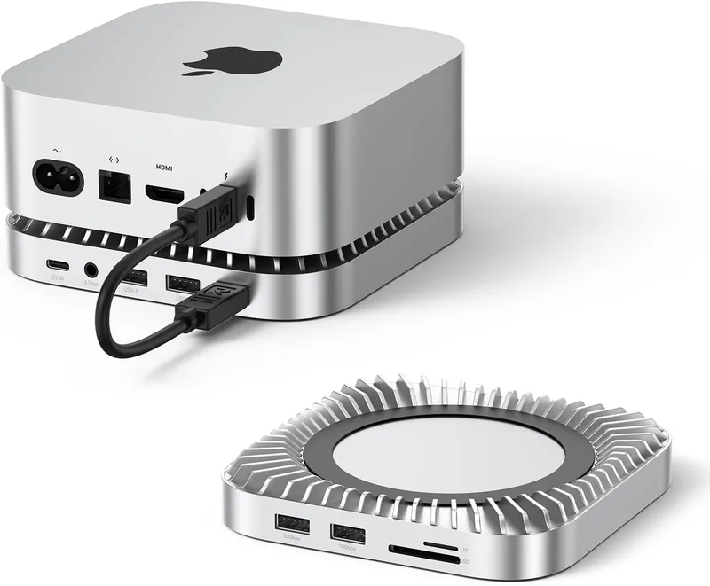 RayCue Mac mini M4 Dock & Stand med 8T NVMe SSD-hölje
