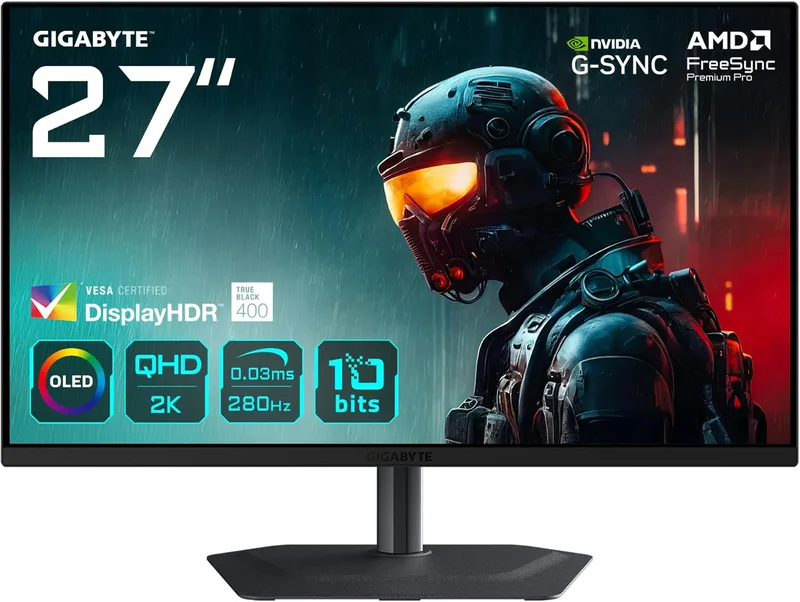 GIGABYTE MO27Q2A OLED-spelmonitor 2K QHD 27 tum