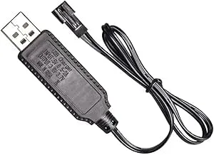1 st USB-laddningskabel batteriladdningskabel för Ni-Cd/Ni-MH/LiPo/LiFePo4-batterier