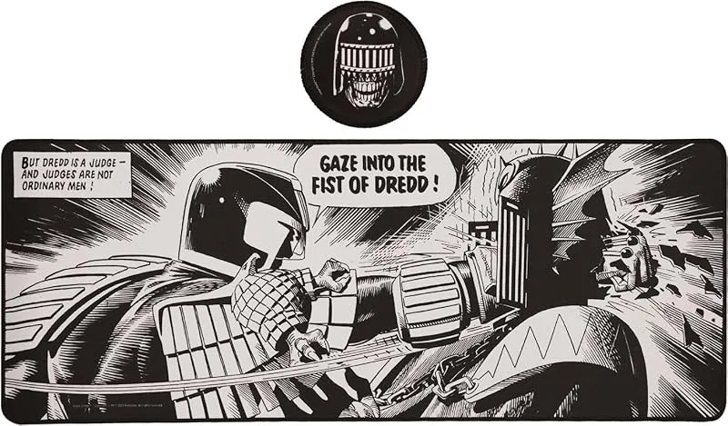 FaNaTtik 2000 AD Judge Dredd XL skrivbordsunderlägg och underläggsset