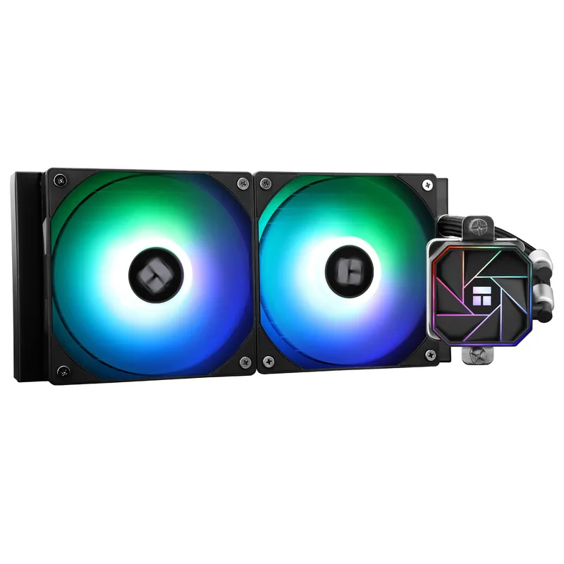 TR-Thermalright Aqua Elite 240 V3 CPU vattenkylning komplett – 240 specifikation AIO PC kylare, 120 mm ARGB kylfläkt, enkel installation, kompatibel med AM5/AM4, LGA1851/1700/115X/1200/2011, svart