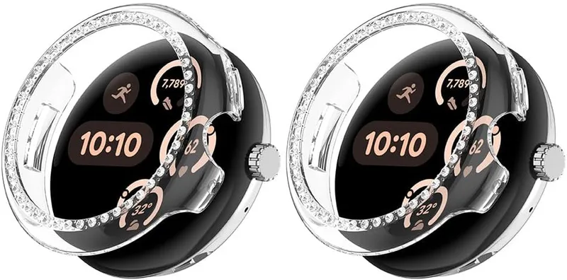 Bling-fodral kompatibla med Google Pixel Watch 3 45 mm