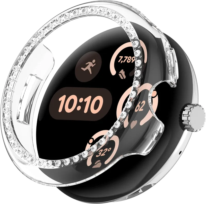 Bling-fodral kompatibelt med Google Pixel Watch 3 41 mm