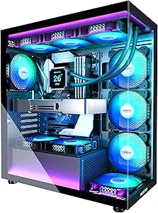 MUSETEX PC hölje ATX förinstallation 7 PWM ARGB-fläkt