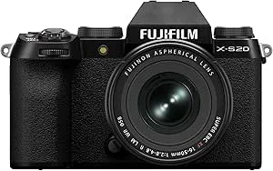 Fujifilm X-S20 26MP spegelfri digitalkamera, KIT XF16-50mmF2.8-4.8, X-Trans CMOS 4 APS-C, X-Processor 5, IBIS, 6,2K-filmer 30p, EVF-sökare, LCD-skärm