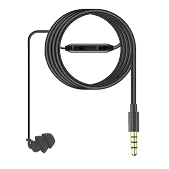 Generic Single Earphone med mikrofon kabel-monohörlurar-headset