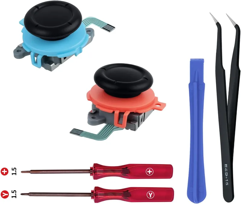 Wigearss Ersättning 3D Sensor Joystick Analog Stick Kit för Nintendo Switch 2