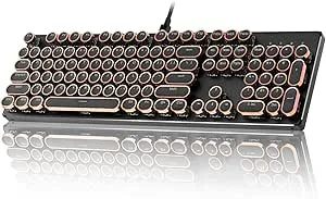 YUNZII QL108 Mekaniskt Gamingtangentbord i Skrivmaskinsstil