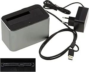 KALEA-INFORMATIQUE USB 3.0 5G docking Station för SAS 2.5 eller 3.5 med SFF-8482-kontakt, USB A- eller C-inteface, 12 V 3A strömförsörjning, aluminiumstruktur