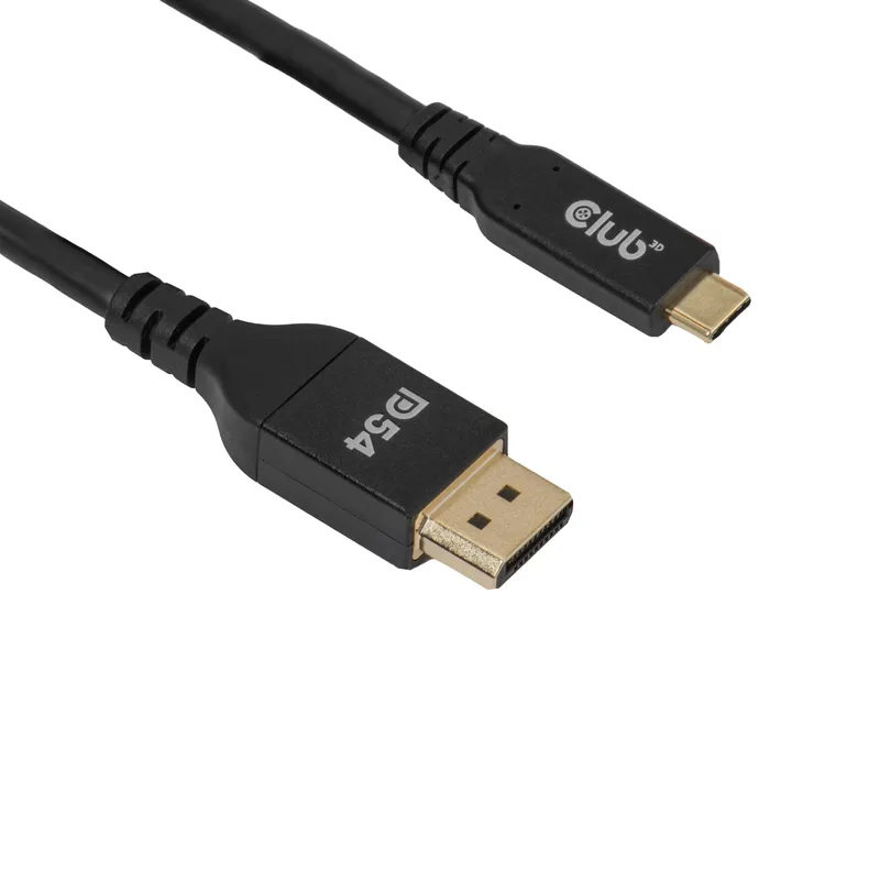 Club3D CAC-1563 USB-C till DisplayPort 2.1 DP54 dubbelriktad kabel 8K120Hz 2 m