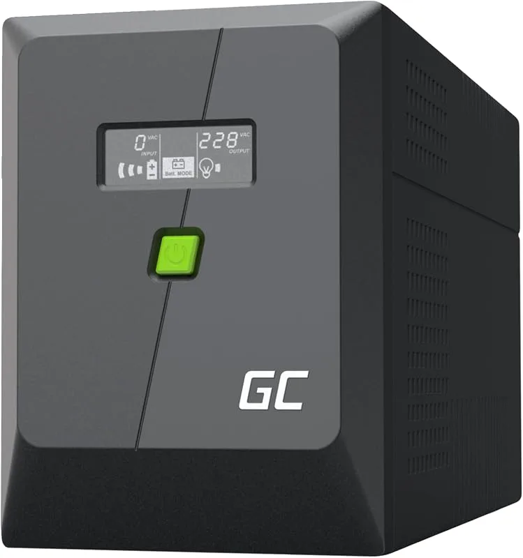 Greencell UPS 1500VA 900W PowerProof med LCD-skärm