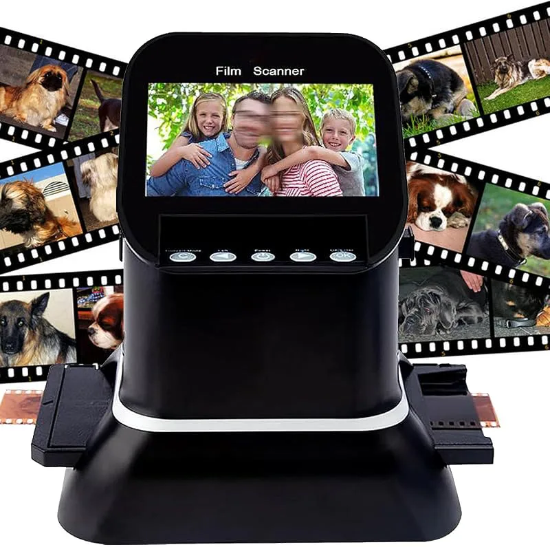 Digital film- och diabildsskanner, 4,3-tums LCD-skärm