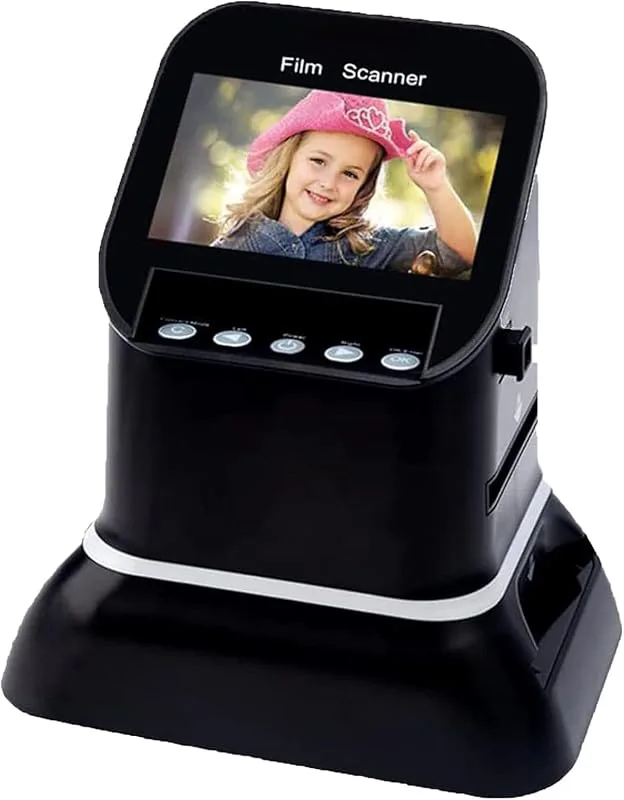 Diabildsskanner, högupplöst 120-filmskanner, 4,3-tums LCD-skärm