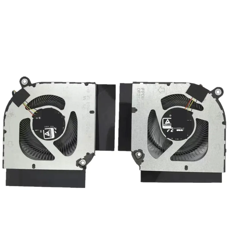 CPU- och GPU-kylfläkt för Acer Nitro AN16-41 AN16-51 AN17-41 AN17-42 N23Q4 AN515-58 AN517-55 N22C1 AN515-58-5, par