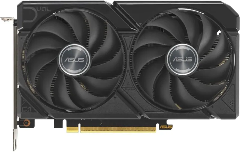 ASUS Dual AMD Radeon RX 9060, 8G GDDR6-grafikkort, 128-bitars, PCIe 5.0, 1 HDMI 2.1, 2 DisplayPort 2.1, design med 2,5,