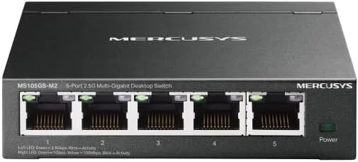 TP-Link Mercusys MS105GS-M2 2.5 Gigabit Ethernet-switch