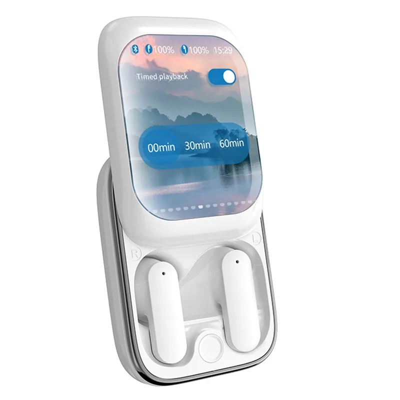 Bluetooth-hörlurar med HD-ljud och brusreducering, vit
