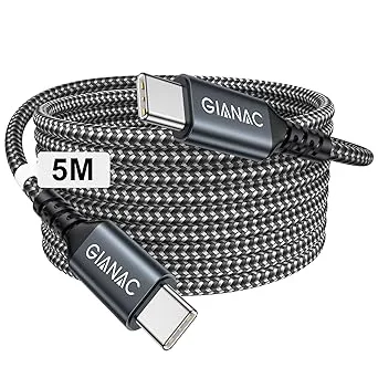 60 W USB C-kabel 5 m