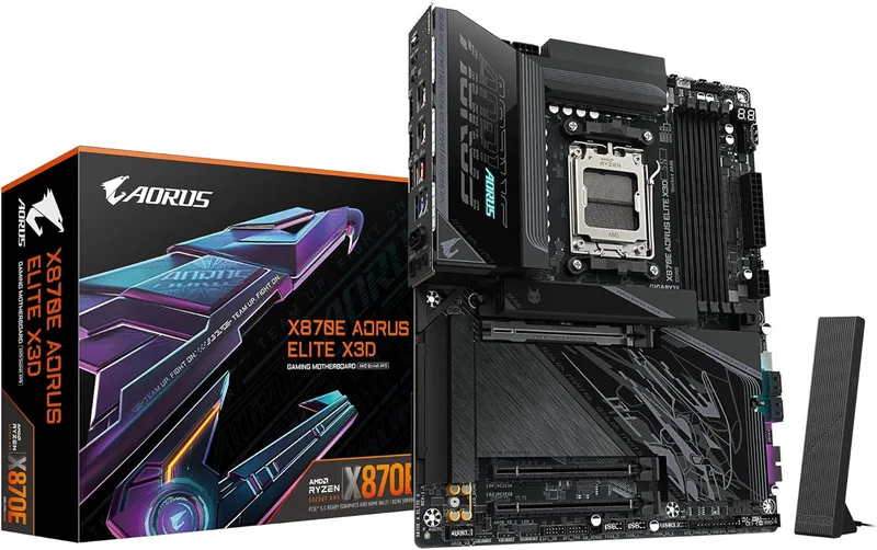 GIGABYTE X870E AORUS ELITE X3D AMD X870E Sokkel AM5 ATX