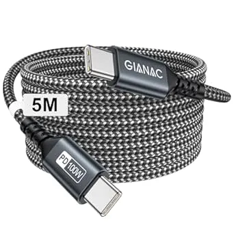GIANAC 100 W USB C till USB C-kabel 5 m