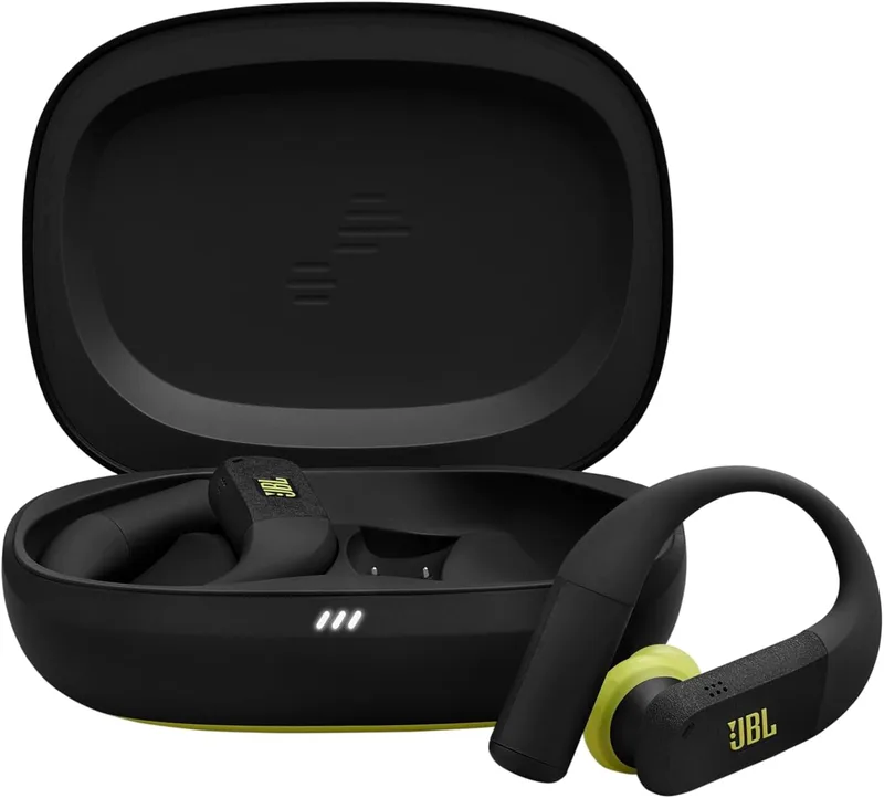 JBL Endurance Peak 4 brusreducerande helt trådlösa in-ear sportöronsnäckor med Bluetooth, 48 timmars batteritid, TwistLock för säker passform, IP68 vattentäta och dammtäta, JBL Pure Bass-ljud, lila