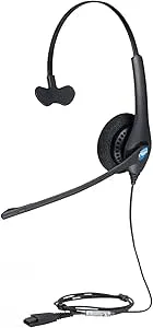 SIMPLETEK Kabelanslutet mono-headset med Quick Disconnect-kontakt