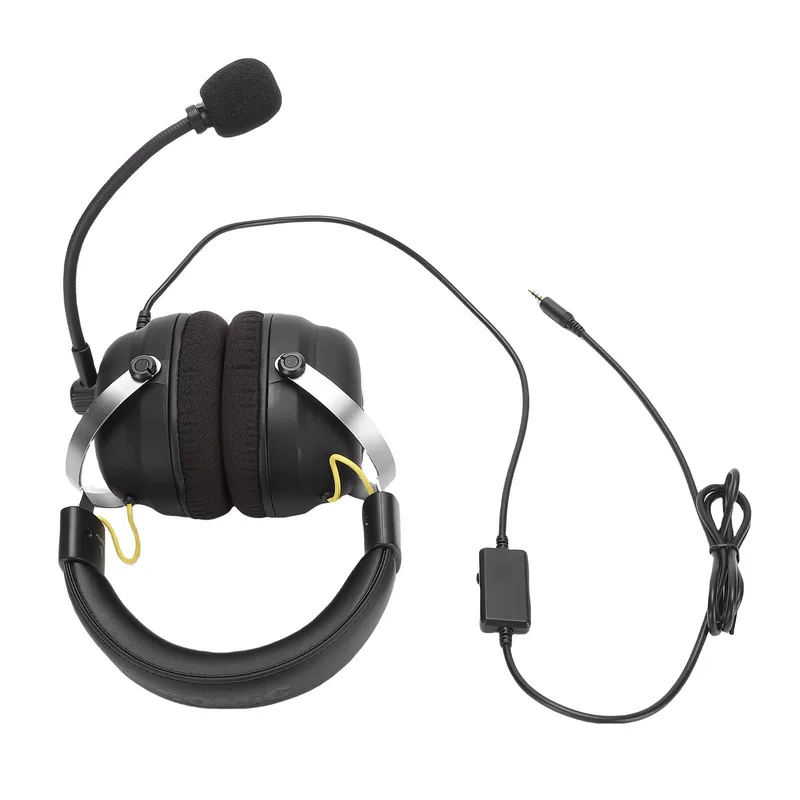 Headset med 3,5 mm kontakt för spel och film, in-ear